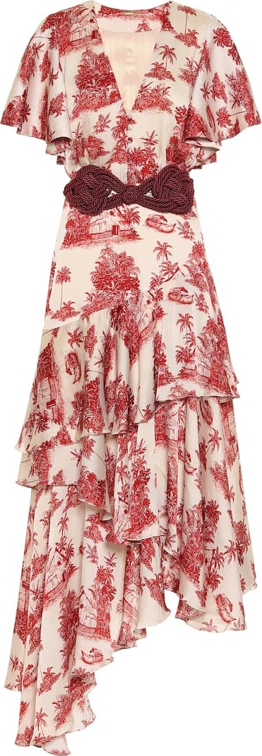 Johanna Ortiz Las Alas de la Memoria midi dress