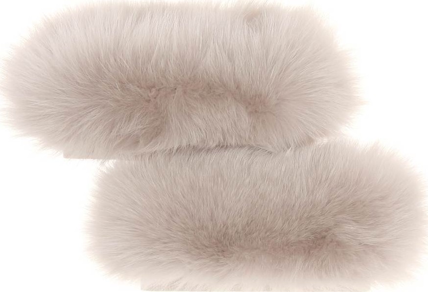 Max Mara Susanna fox fur cuffs