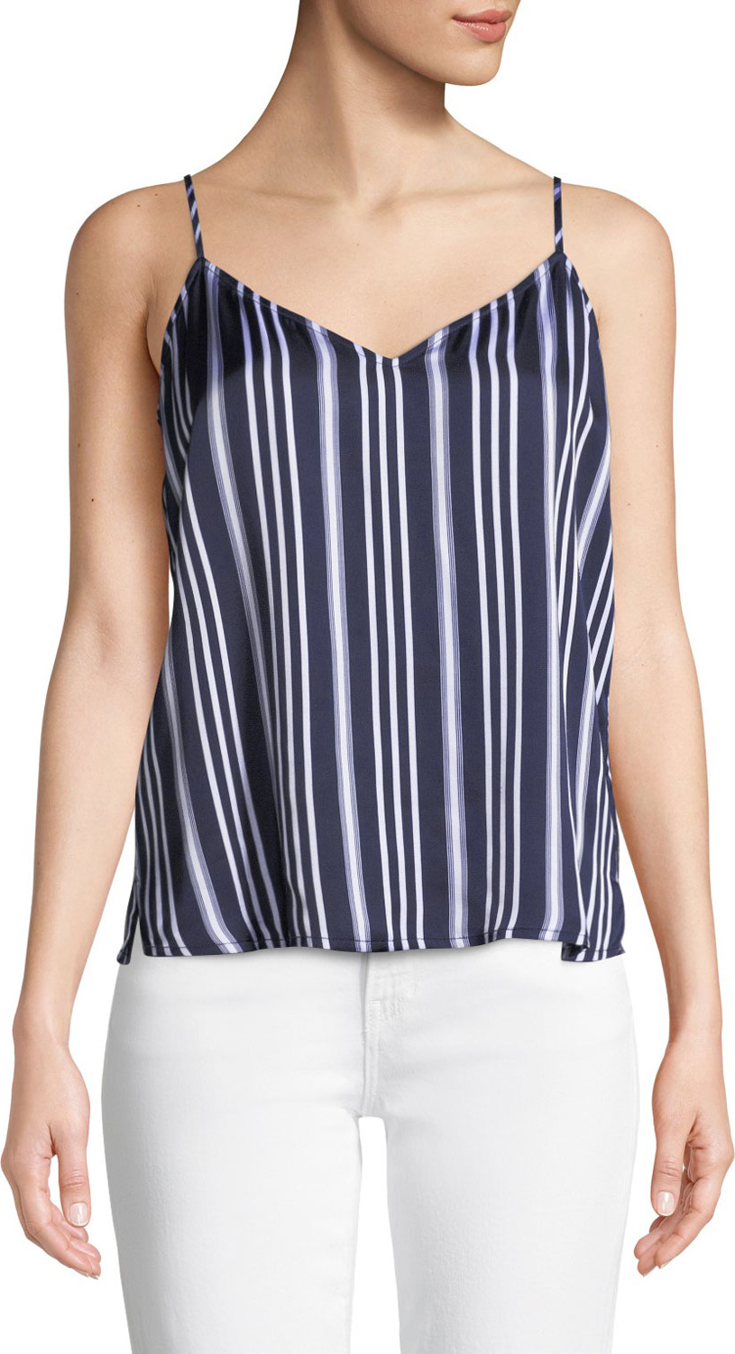 AG Jeans Lisette Striped V-Neck Tank Top