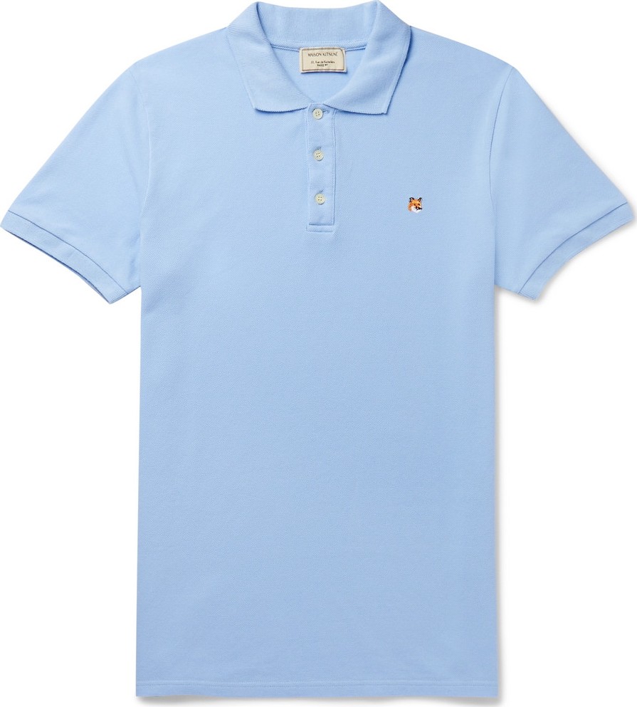 Maison Kitsune Cotton-Piqué Polo Shirt
