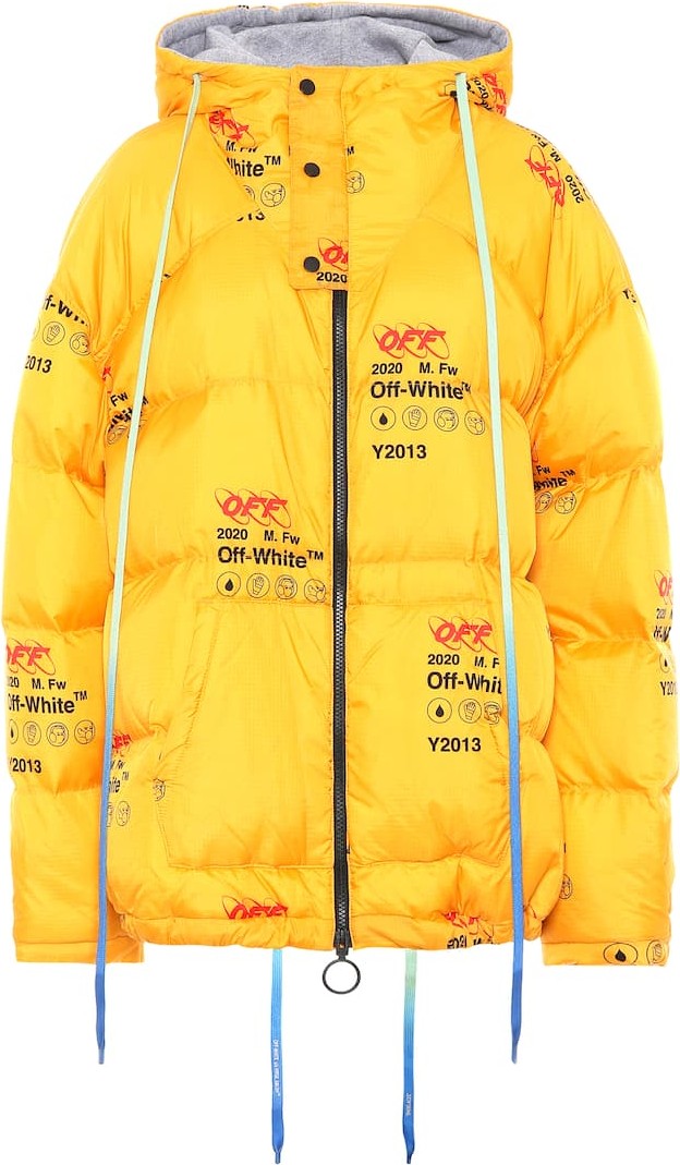 Off White Printed down jacket