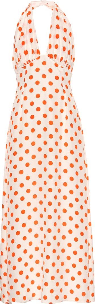 Emilia Wickstead Micaela polka-dot silk midi dress