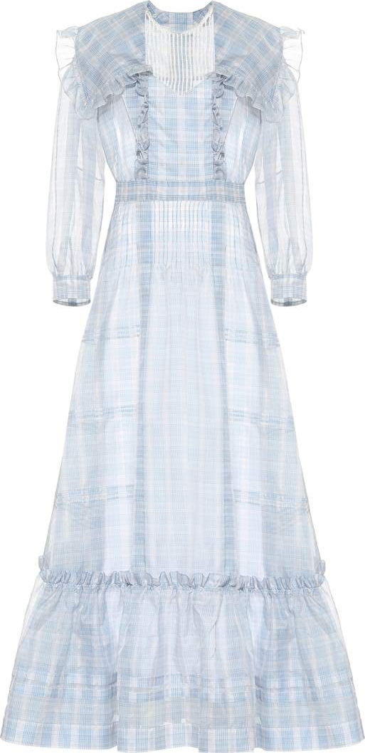 Calvin Klein 205W39NYC Checked silk dress