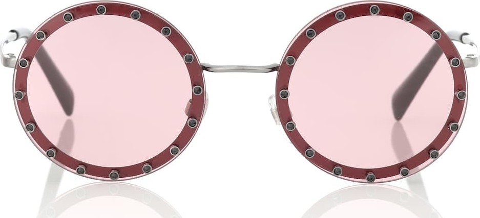 Valentino Embellished round sunglasses