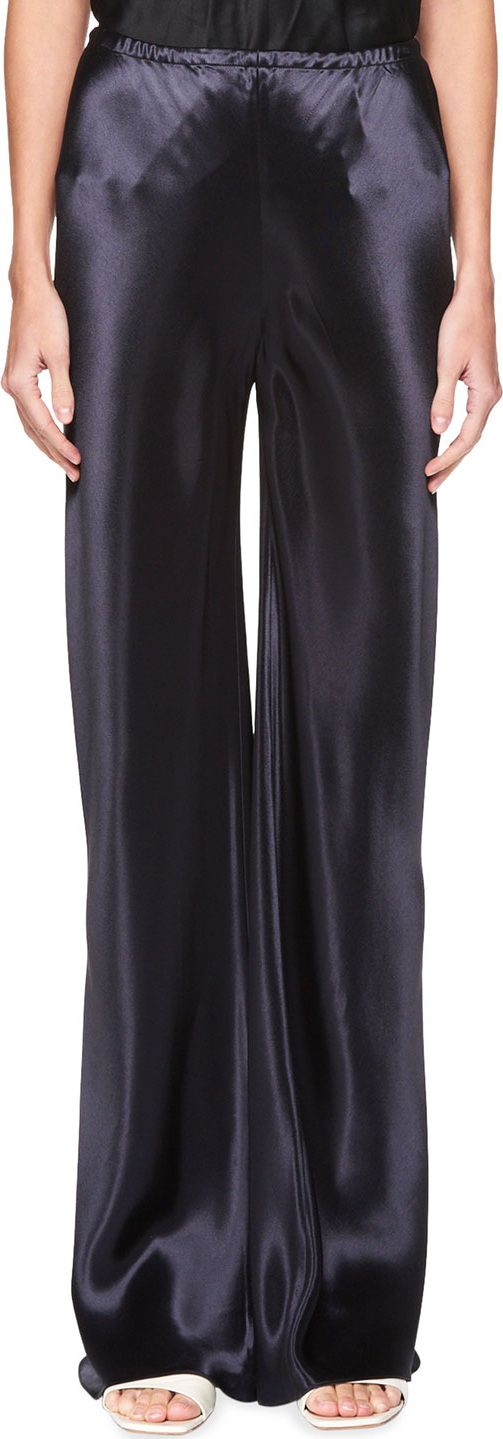 THE ROW Gala Straight-Leg Satin Pants