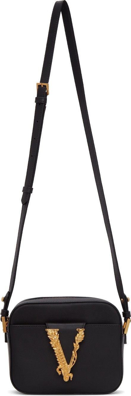 Versace Black Virtus Camera Bag