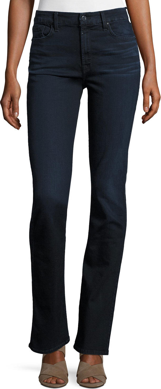 Jen7 Riche Touch Slim Straight Jeans, Dark Blue