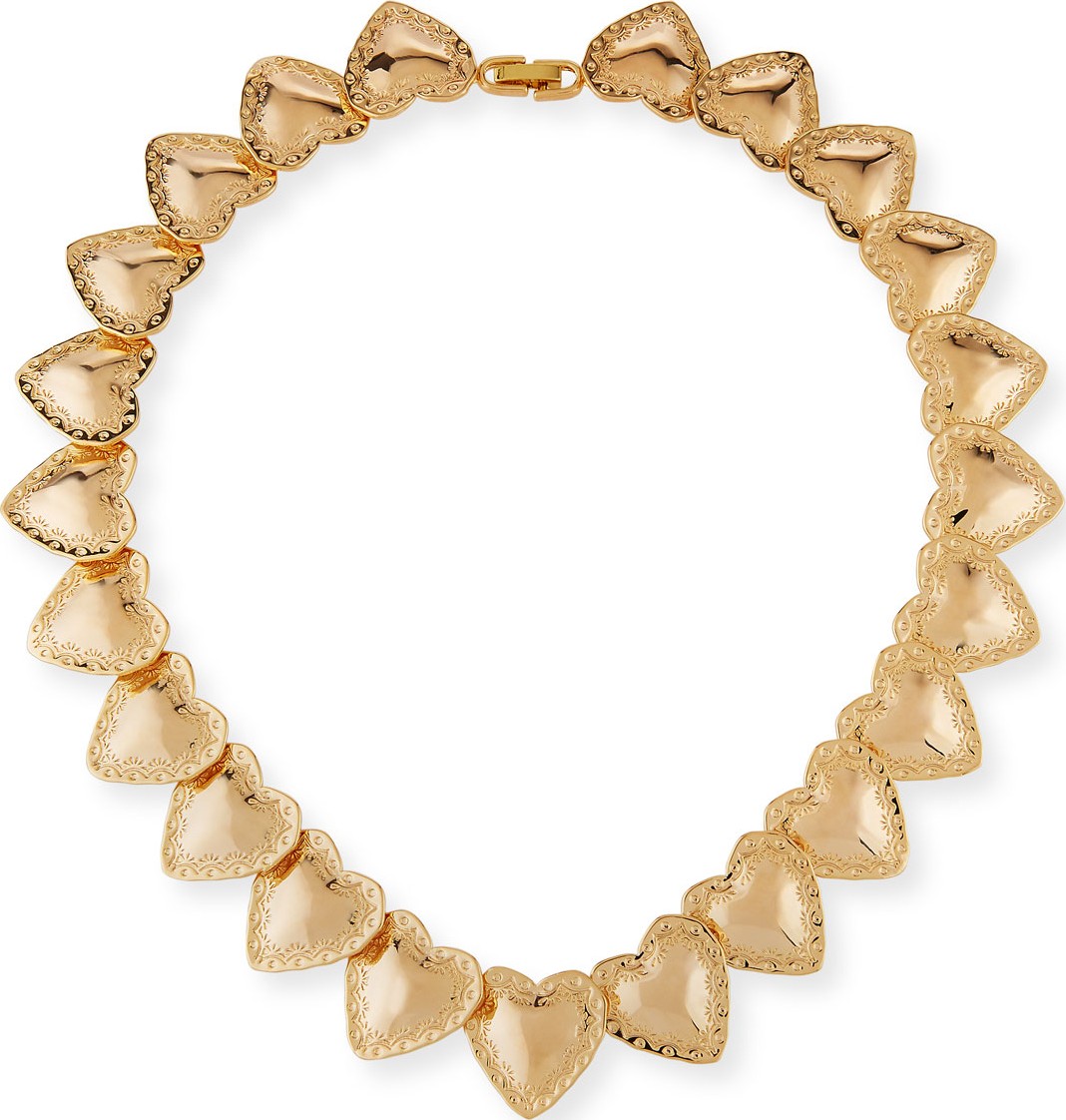 Fallon Heart-Station Necklace