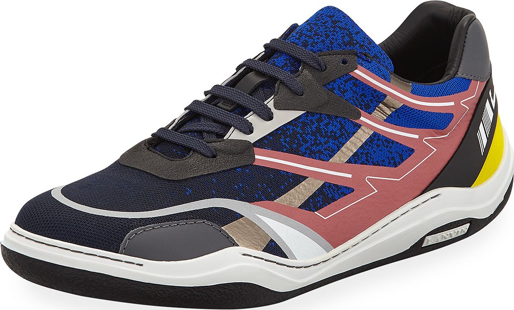 Lanvin Men's Diving Mesh Running Sneakers