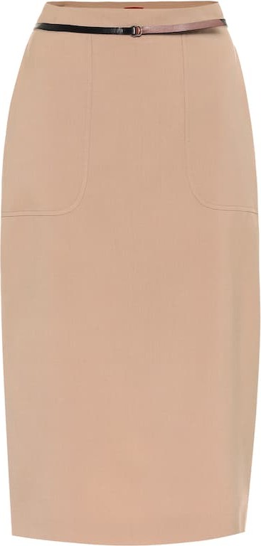 Altuzarra Casey stretch-wool high-rise skirt