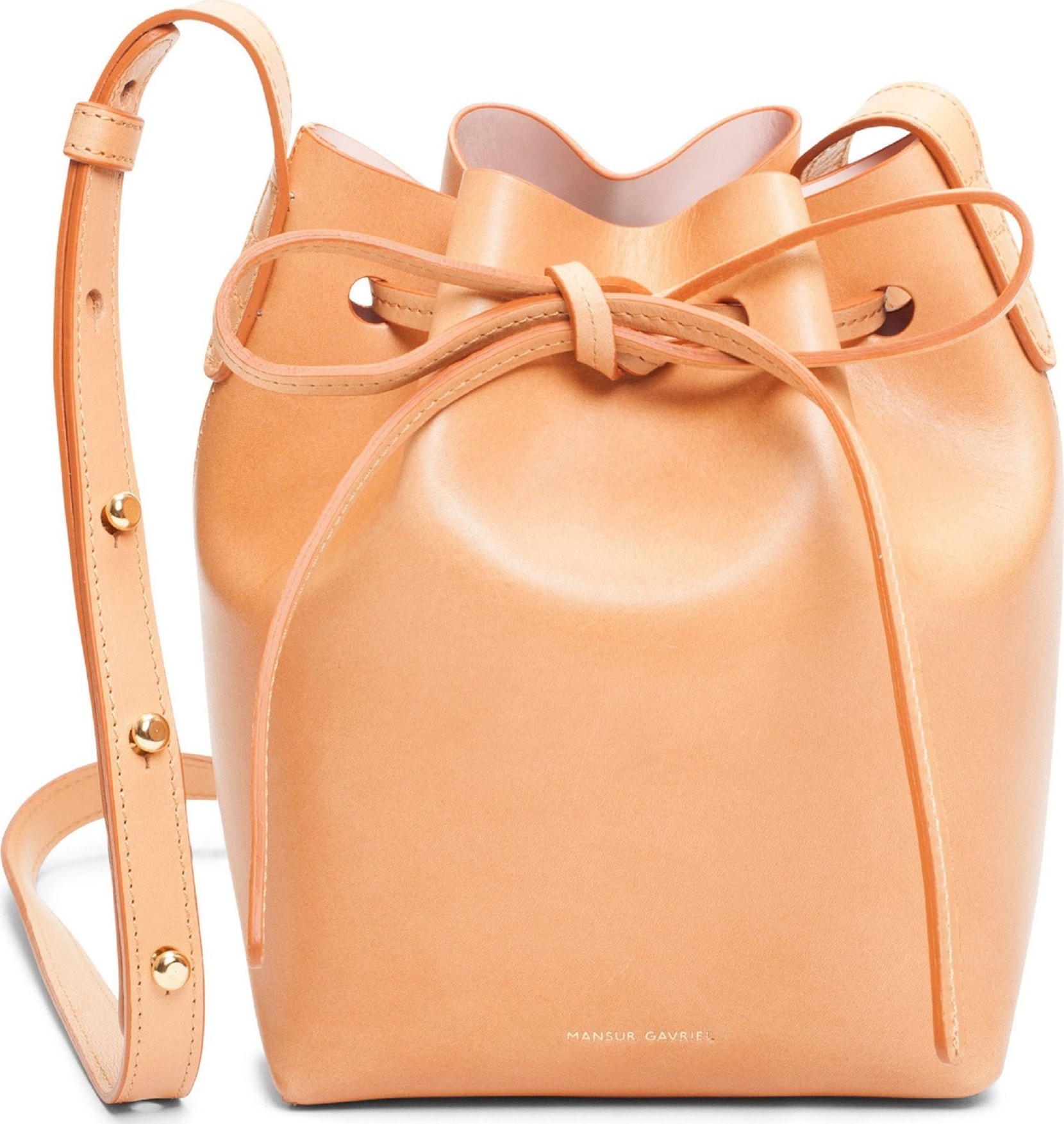 Mansur Gavriel Mini Mini Leather Bucket Bag