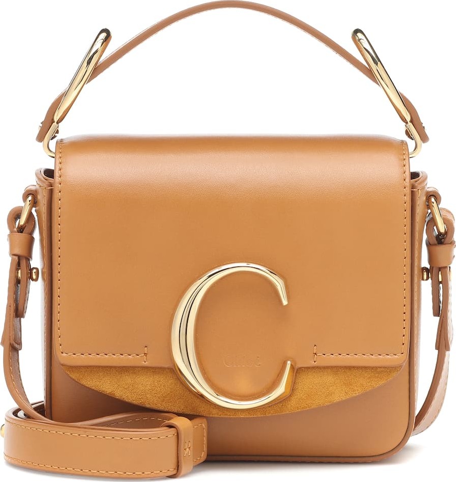 Chloe Chloé C Mini leather shoulder bag