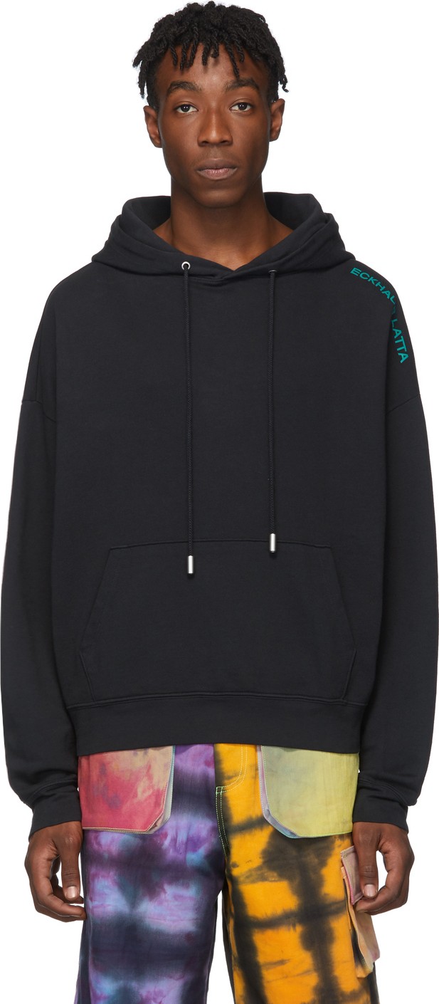 Eckhaus Latta Black Classic Hoodie