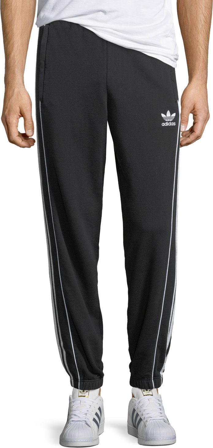 Adidas Contrast-Trim Pipe Sweatpants