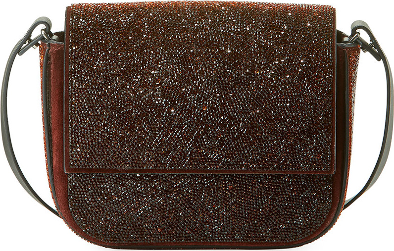 Brunello Cucinelli Mini City Swarovski Crystal Crossbody Bag