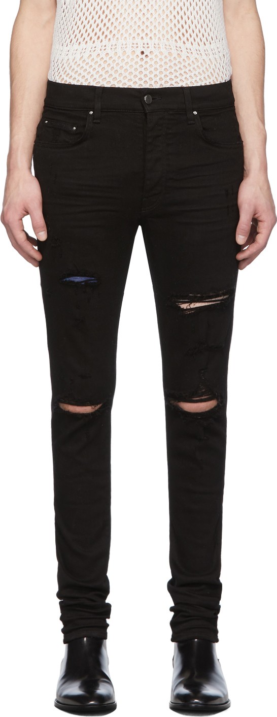 Amiri Black Thrasher Classic Jeans