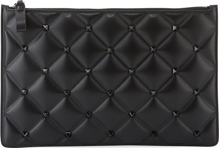 Valentino Candystud Large Flat Wallet Pouch