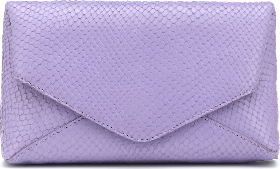 Dries Van Noten Embossed leather clutch