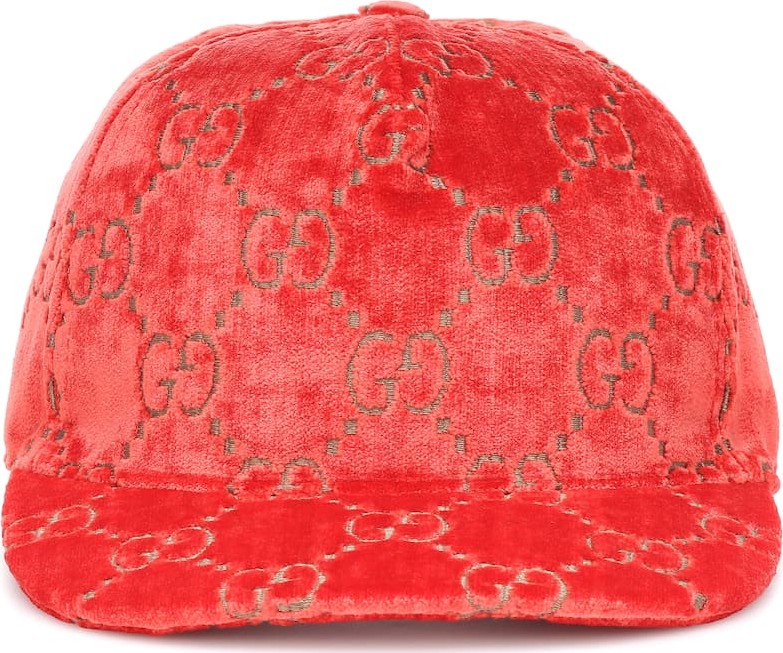 Gucci GG velvet baseball cap