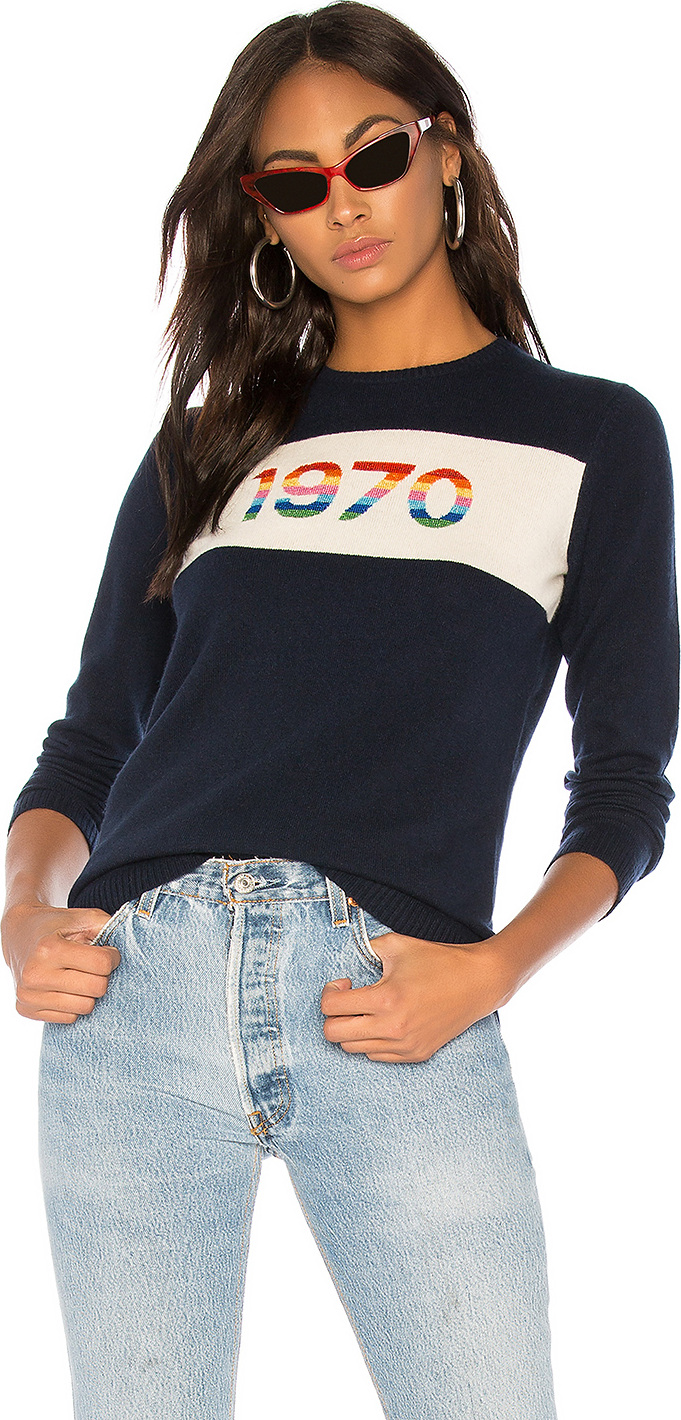 Bella Freud 1970 Rainbow Cashmere Sweater