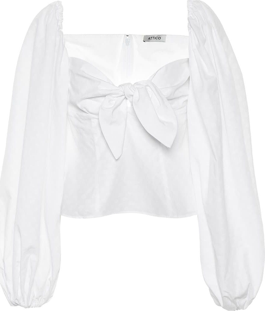 Attico Cotton jacquard top