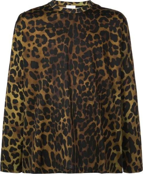 Burberry London England Leopard print long sleeve t-shirt