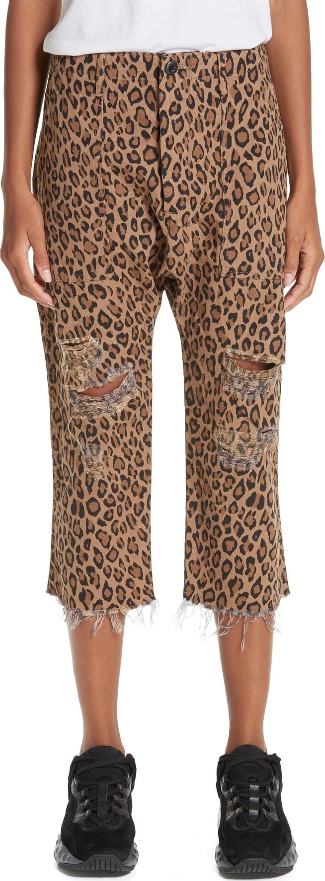 R13 Leopard Utility Pants