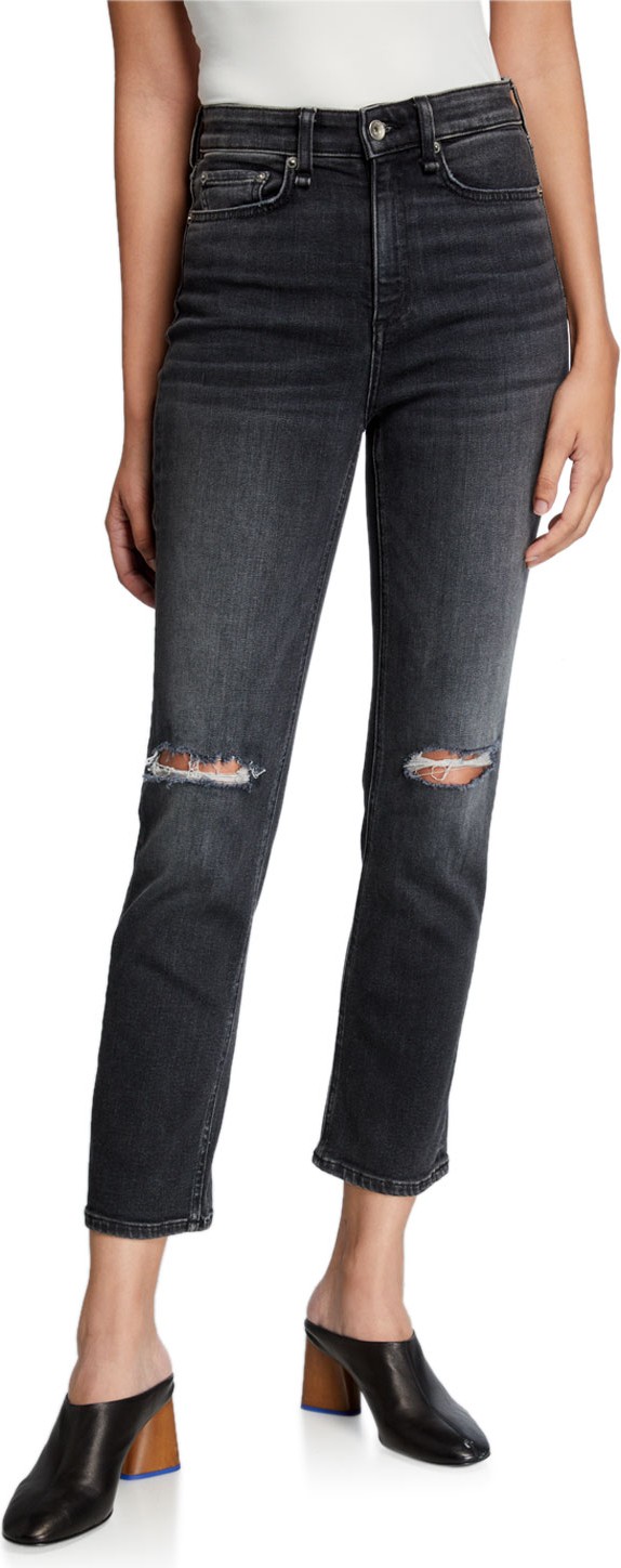 Rag & Bone Nina High-Rise Ankle Cigarette Jeans