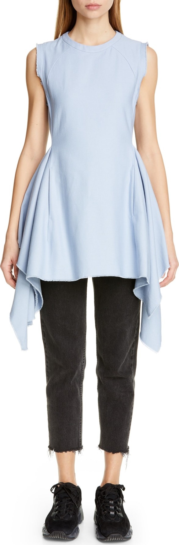 Ambush Waves Godet Detail Twill Top