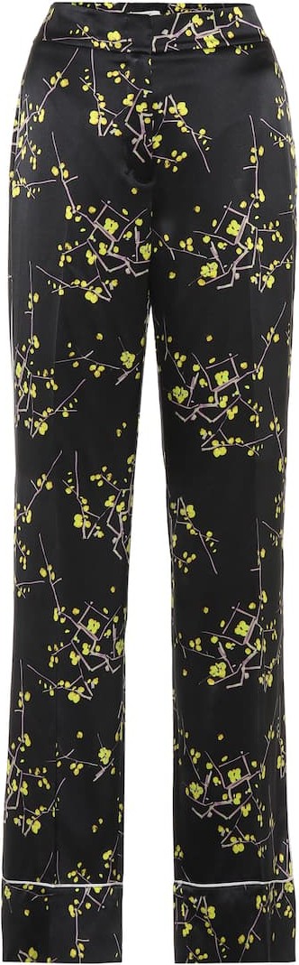 Dorothee Schumacher Cherry Blossom silk-satin pants