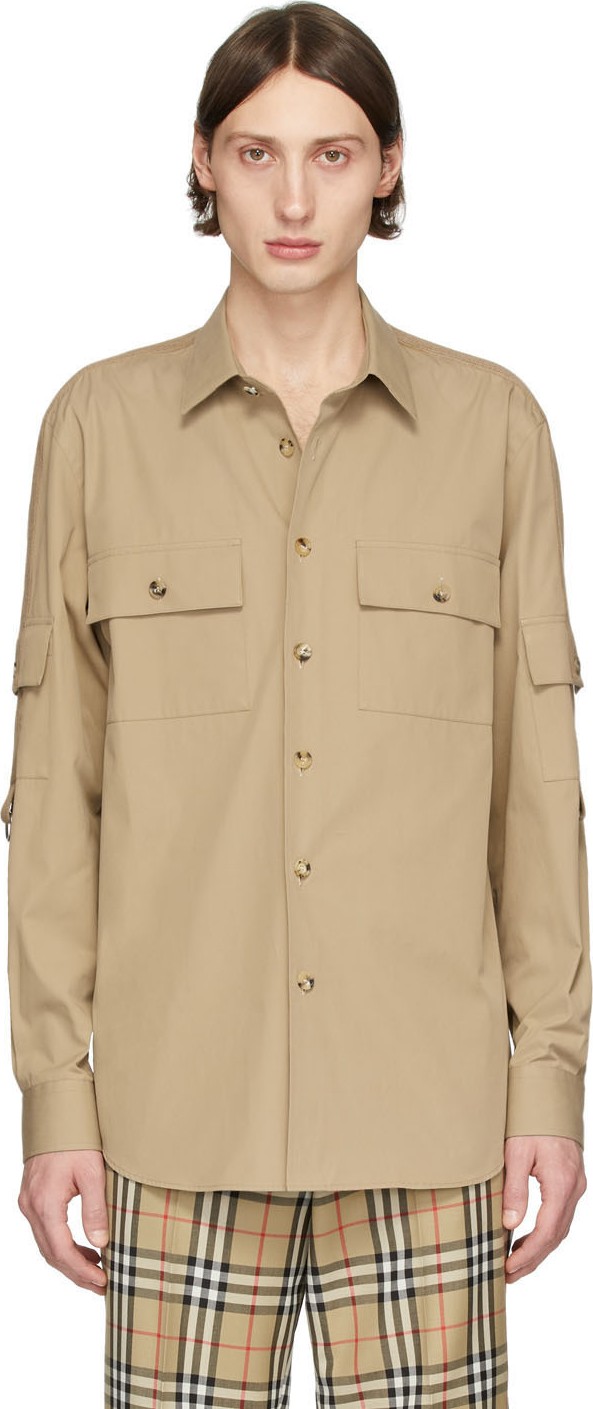Burberry London England Tan Crawford Shirt