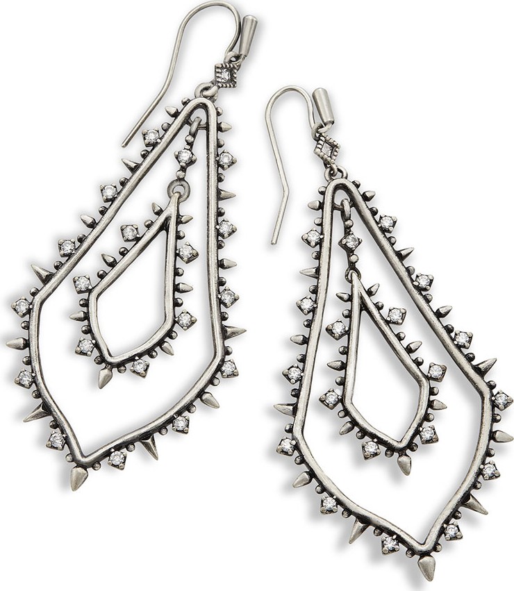 Kendra Scott Alice Cubic Zirconia Teardrop Earrings