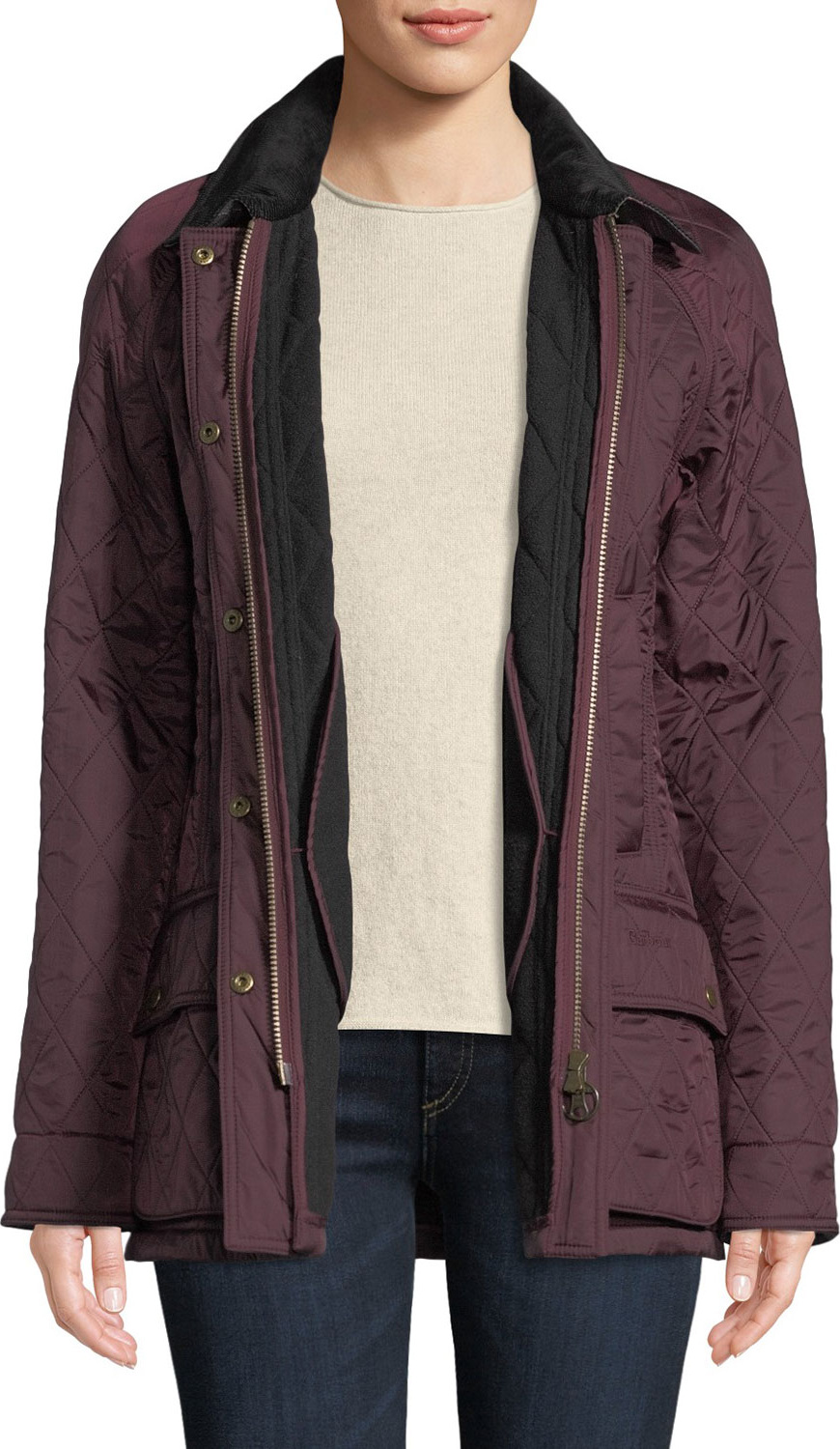 Barbour Beadnell Jacket in Diamond Polarquilt