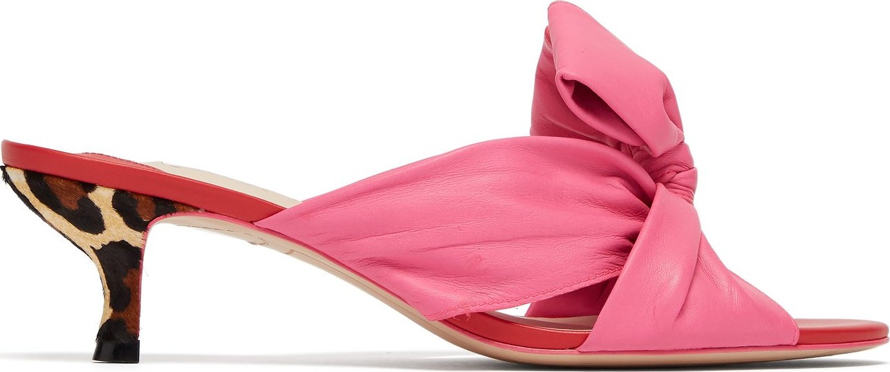 Sophia Webster Bonnie leather kitten-heel mules