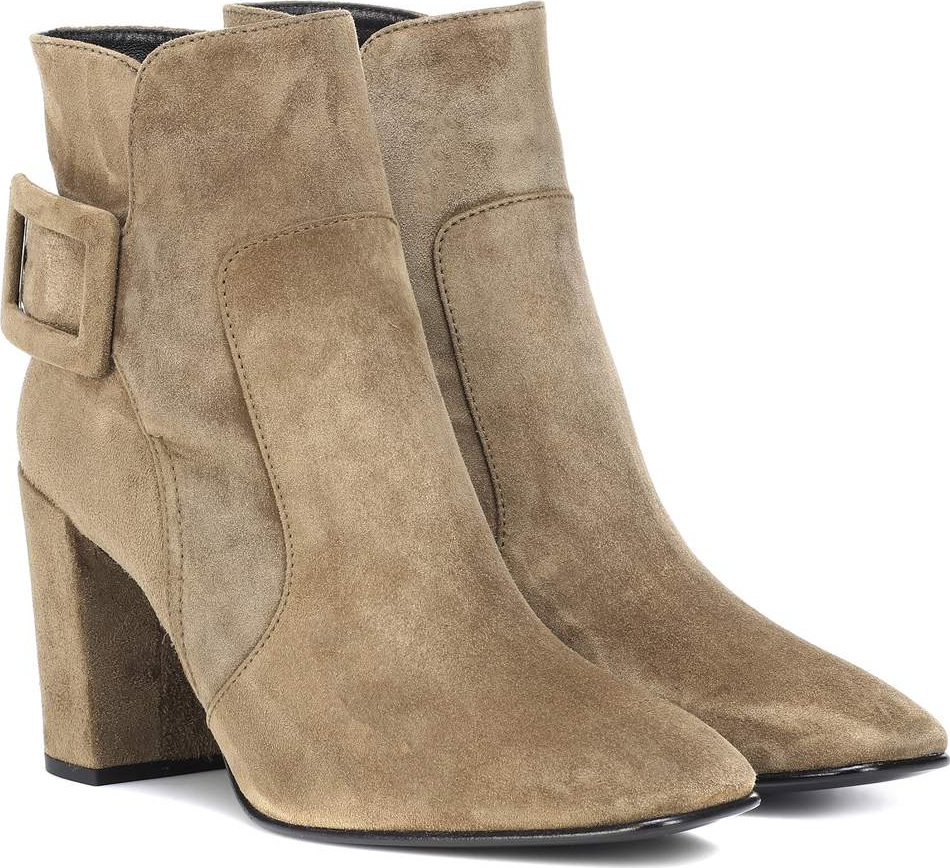 Roger Vivier Polly suede ankle boots
