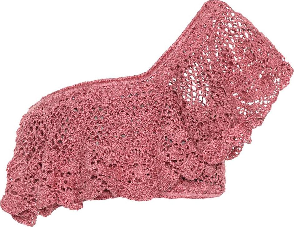 Anna Kosturova Filigree crocheted cotton crop top