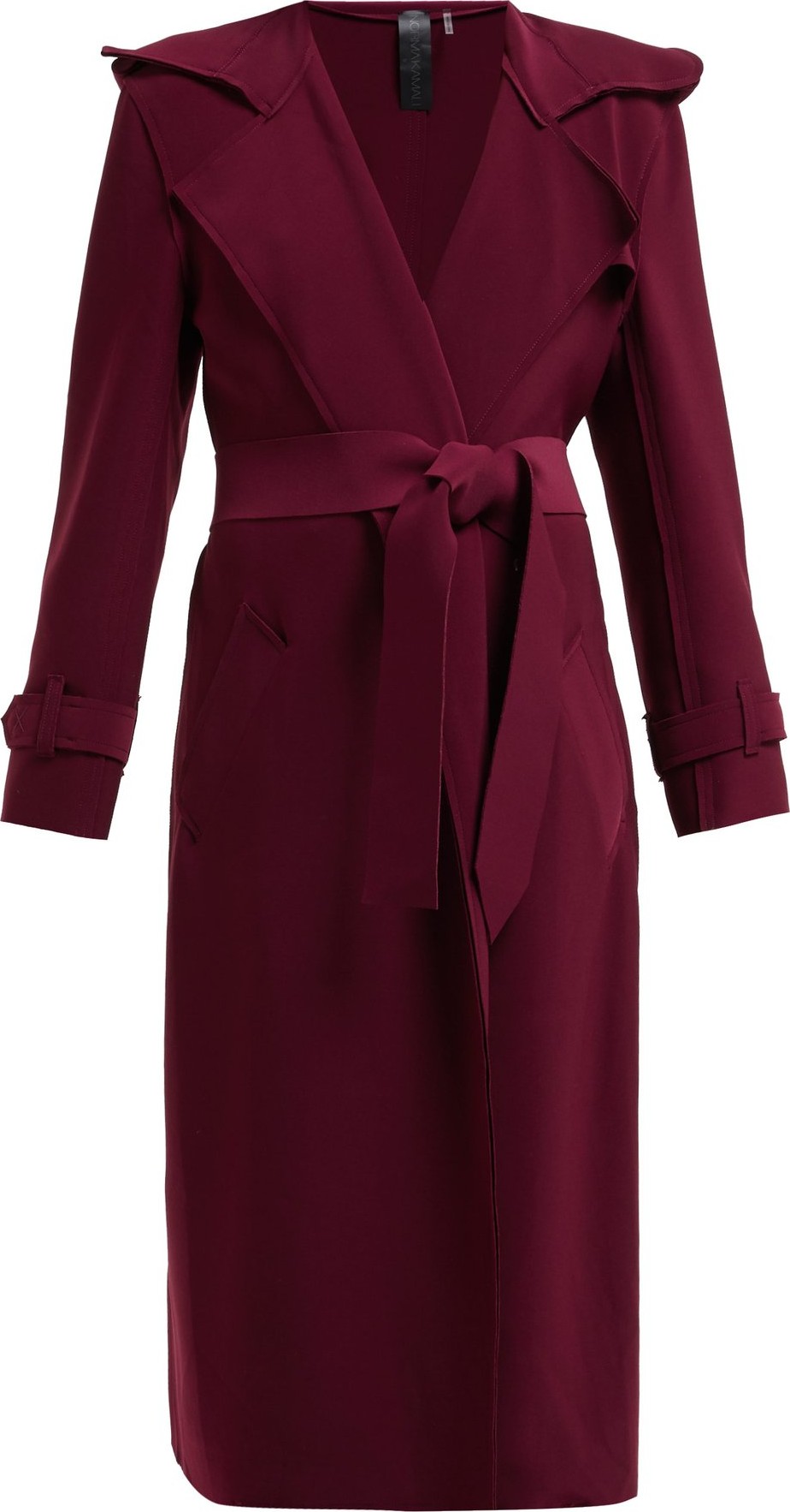 Norma Kamali Tie-waist trench coat