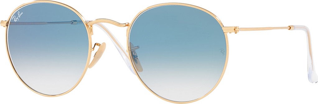 Ray Ban Gradient Round Metal Sunglasses