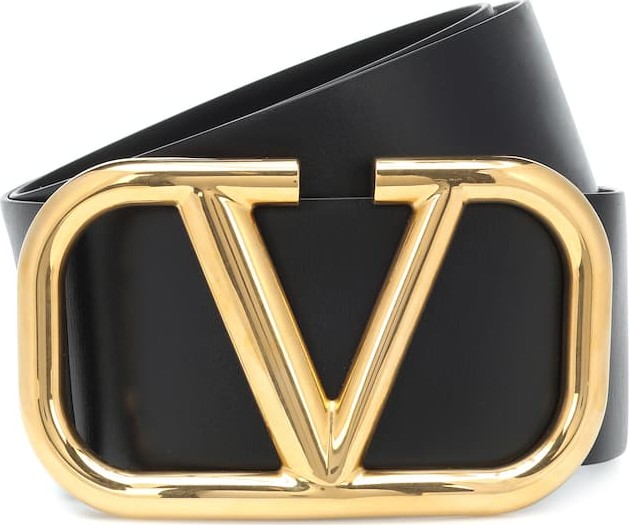 Valentino Valentino Garavani Go Logo leather belt