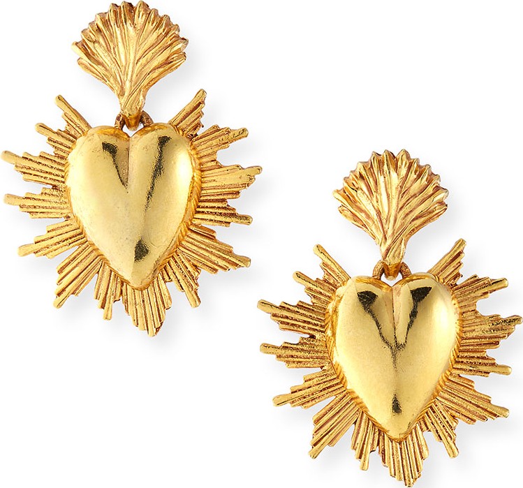 Oscar De La Renta Sacred Heart Earrings