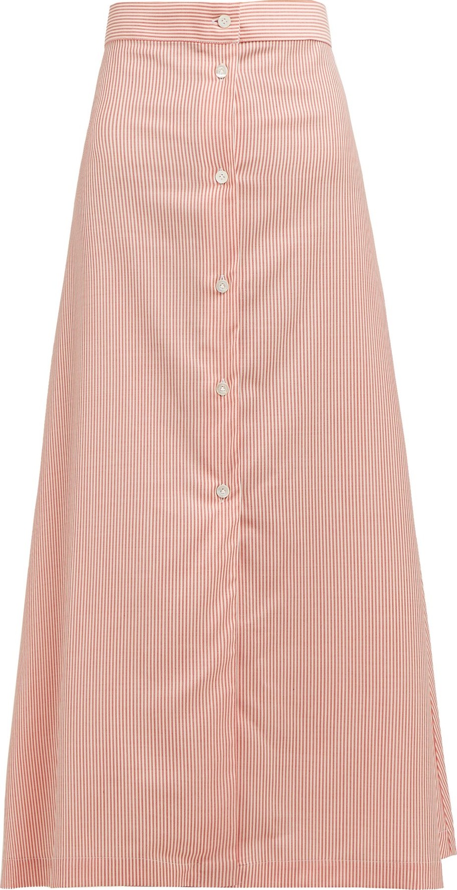 Giuliva Heritage Collection The Camelia striped wool midi skirt