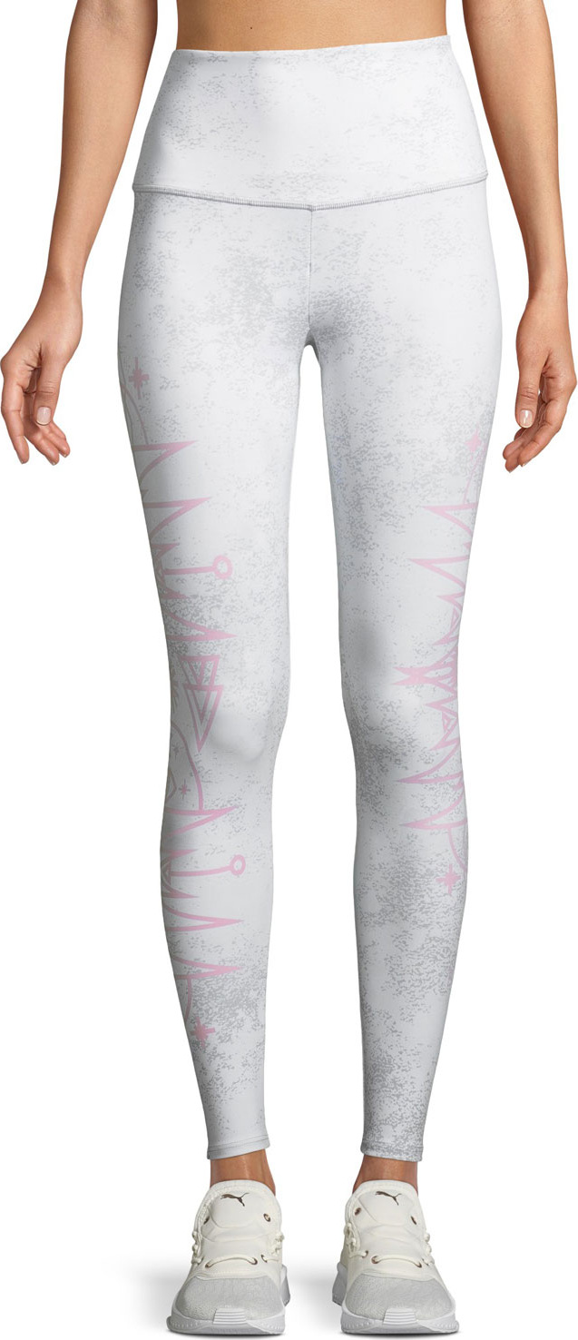 ONZIE High-Rise Camo-Print Cropped Performance Leggings