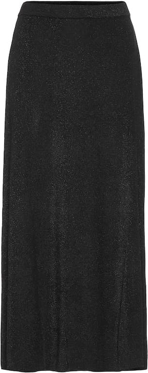 Temperley London Beryl metallic midi skirt