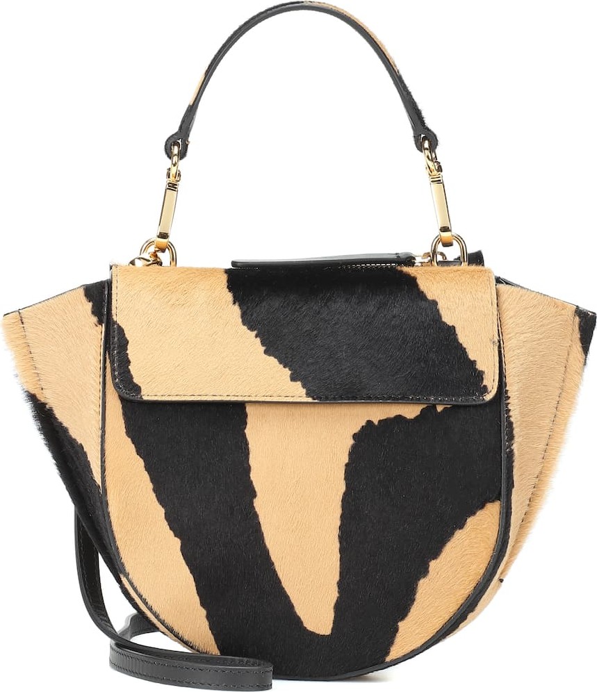 Wandler Hortensia Mini calf hair shoulder bag