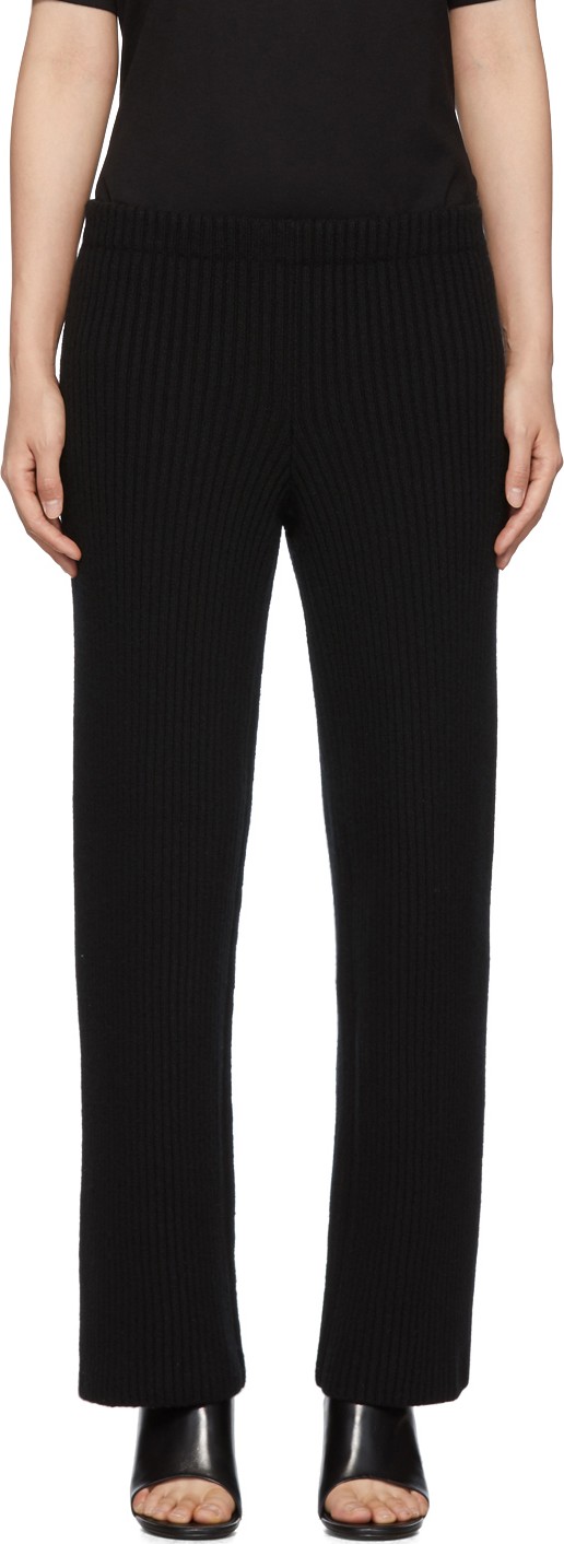 Balenciaga Black Wool & Cashmere Lounge Pants