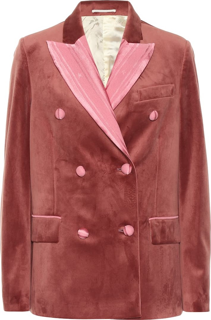 Golden Goose Deluxe Brand Golden double-breasted velvet blazer