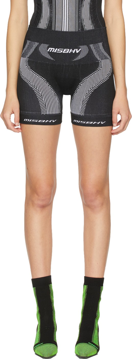 Misbhv Black & White Active Sport Shorts