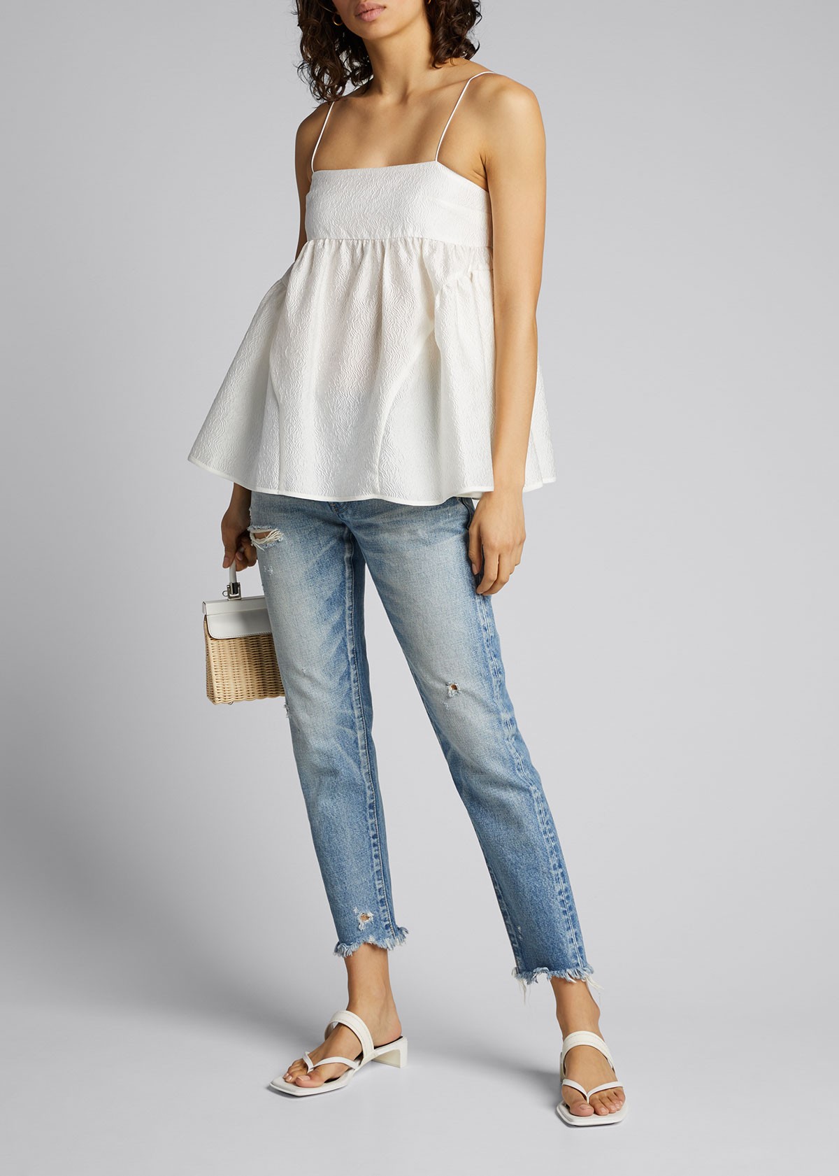 Moussy Vintage Kelley Tapered Distressed Jeans