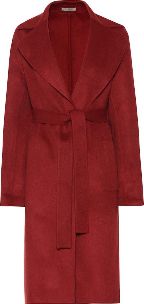 Bottega Veneta Belted cashmere coat