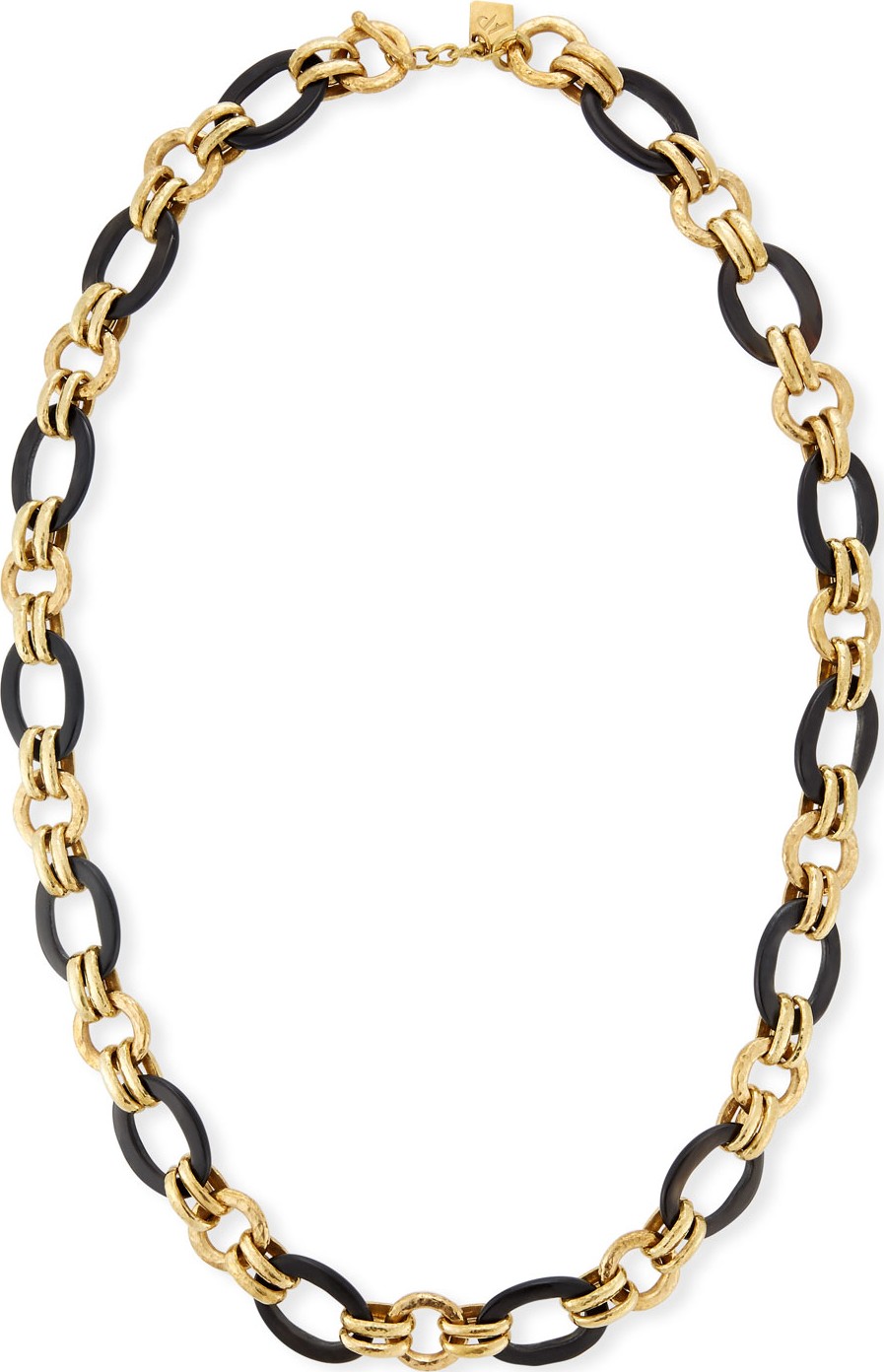 Ashley Pittman Ikulu Dark Horn & Bronze Chain Necklace  36